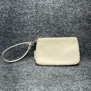 Coach Cream Leather Whipstitch Wristlet PY0112
